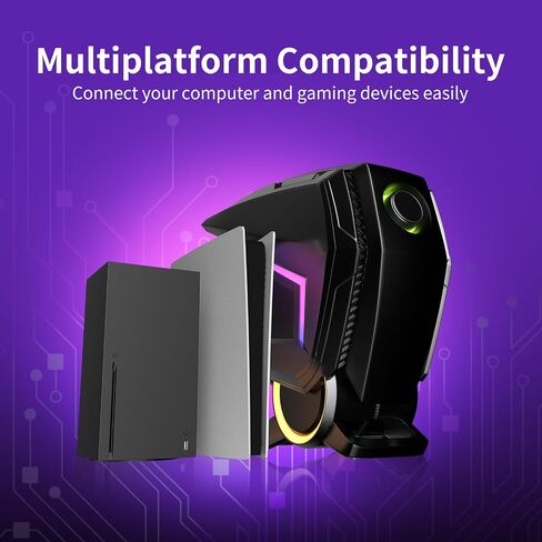 Black Emblem X1 2.4GHz Wireless Gaming Headset with Up to 50 Hours Battery, Microphone for Call, Breathable Earcups, Lightweight and Comfortable Headsets for PC/PS5/PS4 in Saudi Arabia