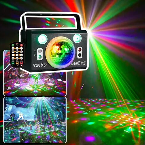 Disco Lights for Christmas and Birthday Party, Decoration Lights for Halloween, Gifts Choice for Happy Birthday and New Year, Sound Activated, Living Room, Karaoke Light Decor in Saudi Arabia