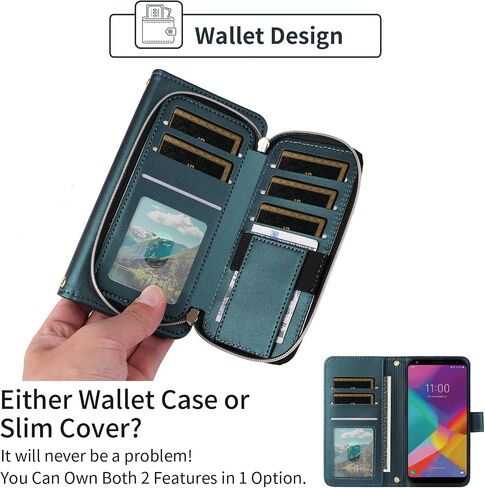 Argyle Wallet Case for LG Stylo 5/5+/5V/5X/Stylo5 Plus with Wrist Strap Shoulder Strap 9+ Card Slot Purse Cell Phone Cover for LGStylo5 Stylus 5plus Style 05 Five lgstylo5case Sylo5 Rose Gold in Saudi Arabia