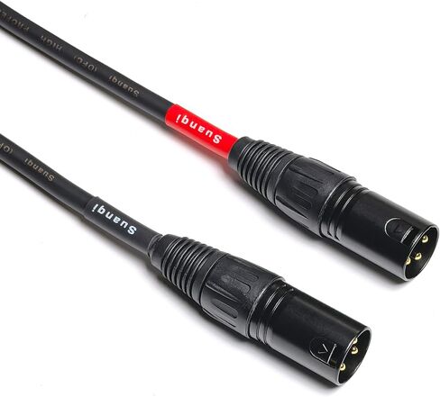 3-Pin XLR Female to 1/4" 6.35mm Stereo Dual Channel Female Plug Audio Cable Mic Adapter, 1/4" TRS to XLR Female Adapter Cable, 6 in, 2-Pack in Kuwait