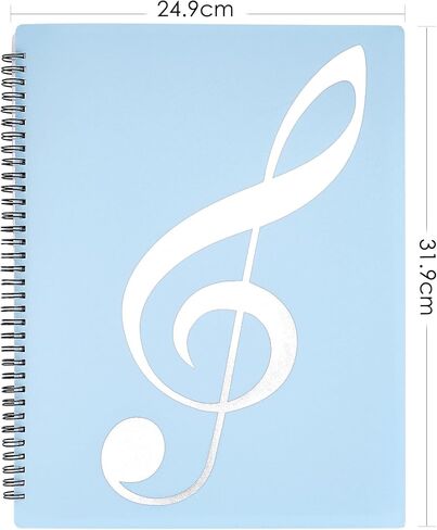Sheet Music Folder for Sheet Music Page, Sheet Music Holder Allow Annotations, Spiral Notebook Binder Organizer Suitable for Music, Daily Record Annotations in Saudi Arabia