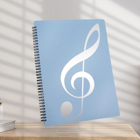 Sheet Music Folder for Sheet Music Page, Sheet Music Holder Allow Annotations, Spiral Notebook Binder Organizer Suitable for Music, Daily Record Annotations in Saudi Arabia