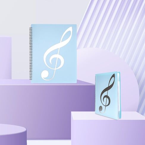 Sheet Music Folder for Sheet Music Page, Sheet Music Holder Allow Annotations, Spiral Notebook Binder Organizer Suitable for Music, Daily Record Annotations in Saudi Arabia