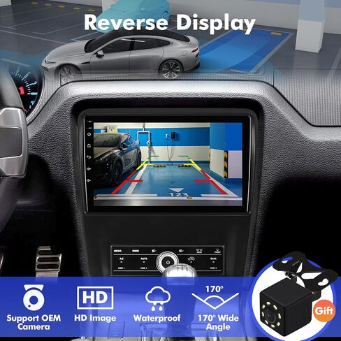 10.1 بوصة IPS شاشة اللمس أندرويد 13 ستيريو سيارة فورد موستانج 2010-2014 مع راديو Carplay و Android Auto 2+32GB ، دعم GPS ، WiFi 6 ، Bluetooth ، 5.4 ، راديو FM ، كاميرا احتياطية ، USB المزدوج in Kuwait