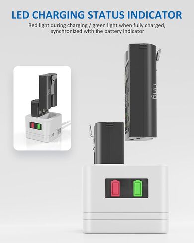 Ring Battery Charger Station, Ring Battery Charger Dock Compatible with Ring-Doorbell Camera 2/3/3 Plus/4, Peephole Cam, Spotlight Camera (Ring Batteries NOT Included) in Saudi Arabia