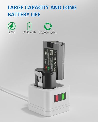 Ring Battery Charger Station, Ring Battery Charger Dock Compatible with Ring-Doorbell Camera 2/3/3 Plus/4, Peephole Cam, Spotlight Camera (Ring Batteries NOT Included) in Saudi Arabia
