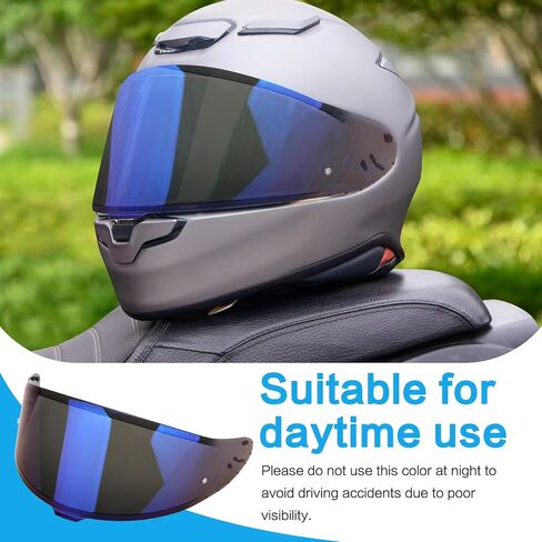 CWR-F2 Motorcycle Helmet Visor for RF-1400 Visor Replacement, Tinted Motorcycle Helmet Visor Compatible with RF-1400 CWR-F2 NXR 2 Z8 (Chrome Silver) in Kuwait