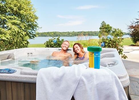 FROG Serene Floating Sanitizing System + 2 Bromine Cartridges for Hot Tubs in Saudi Arabia