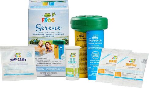 FROG Serene Floating Sanitizing System + 2 Bromine Cartridges for Hot Tubs in Saudi Arabia