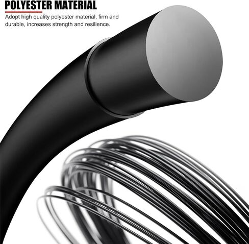 EVTSCAN 200m Durable Polyester Tennis Racket String Round Strike‑Resistance Hard Racquet String in Saudi Arabia
