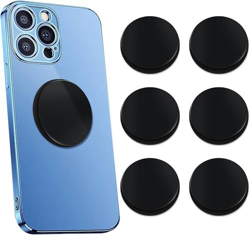 6 Pcs Shungite Neutralizer Sticker for Cell Phone 20 mm/ 0.79 Inch Shungite Stones Plate for Tablet Laptop Computer in Saudi Arabia