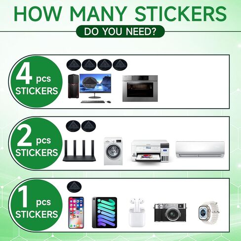 6 Pcs Shungite Neutralizer Sticker for Cell Phone 20 mm/ 0.79 Inch Shungite Stones Plate for Tablet Laptop Computer in Kuwait