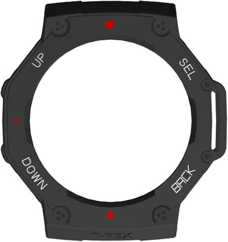 تناسب غطاء حالة Amazfit T-Rex 3 ، وموظفي مقاوم للصدمة متين للكمبيوتر الشخصي محافظات حامية الإطارات على السلة الذكية AmazFit T-Rex3 (Blackredwhite) in Kuwait