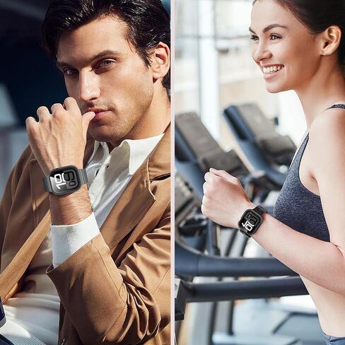 Amizee Matal Case متوافق مع Apple Watch Ultra 2/Ultra مع واقي شاشة مدمج ، Treat Edge Ultra Thin مع غطاء واقعي للغطاء الخلفي لـ IWatch 49mm ، Titanium in Kuwait