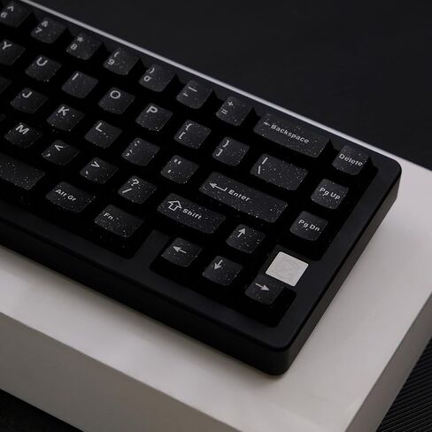 114 Keys Doubleshot Tranlucent Keycaps, Glitter Black keycaps, Cherry Profile Keycap Set for 60% 65% 75% Mechanical Keyboard Cherry Mx Switches in Saudi Arabia