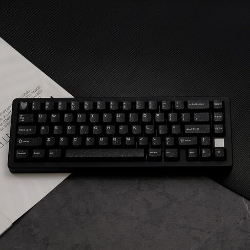 114 Keys Doubleshot Tranlucent Keycaps, Glitter Black keycaps, Cherry Profile Keycap Set for 60% 65% 75% Mechanical Keyboard Cherry Mx Switches in Saudi Arabia