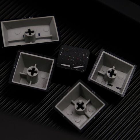 114 Keys Doubleshot Tranlucent Keycaps, Glitter Black keycaps, Cherry Profile Keycap Set for 60% 65% 75% Mechanical Keyboard Cherry Mx Switches in Saudi Arabia