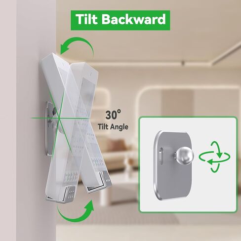Wall Mount for Echo Hub, Sturdy Mount with Multiple Anti-Slip Pads, Adjustable Tilt and Swivel Echo Hub Mount for Viewing, Echo Hub Bracket Holder with Cable Management (Silver-Small) in Saudi Arabia