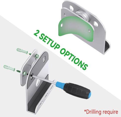 Wall Mount for Echo Hub, Sturdy Mount with Multiple Anti-Slip Pads, Adjustable Tilt and Swivel Echo Hub Mount for Viewing, Echo Hub Bracket Holder with Cable Management (Silver-Small) in Saudi Arabia