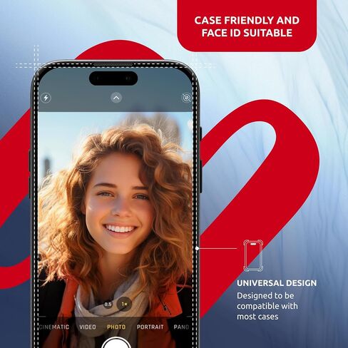واقي شاشة زجاجي مزجور لـ iPhone 14 Pro - حماية كاملة من الحافة إلى الحافة ، صلابة 9H ، طلاء أوليفيك - شاشة Saver for iPhone 14 Pro مع مجموعة قضيب - تصميم أسود in Kuwait