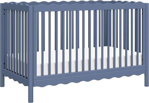 babyletto Swell 4-in-1 Convertible Crib with Toddler Bed Conversion Kit in Honey, Greenguard Gold Certified in Kuwait