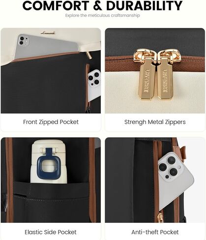 LOVEVOOK Travel Backpack For Women, 40L Carry On Backpack, Flight Approved Personal Item Travel Bag, Large Travel Essentials TSA Approved Luggage Waterproof Weekender Bag Fits 17" Laptop With 3 Cubes in Saudi Arabia