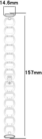 متوافق مع نطاقات Fitbit Luxe ، النطاق المعدني النحيف من الفولاذ المقاوم للصدأ ، أشرطة استبدال أشرطة لـ Fitbit Luxe Smart Watch للنساء الرجال in Saudi Arabia