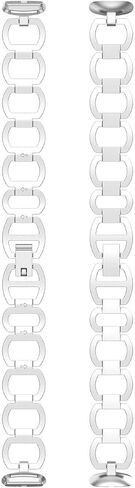 متوافق مع نطاقات Fitbit Luxe ، النطاق المعدني النحيف من الفولاذ المقاوم للصدأ ، أشرطة استبدال أشرطة لـ Fitbit Luxe Smart Watch للنساء الرجال in Saudi Arabia
