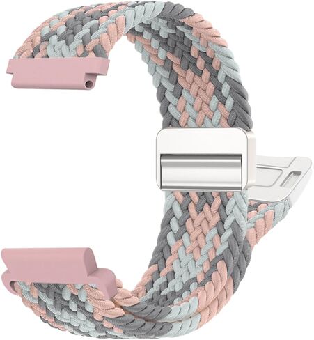 Braided-Band Compatible with Amazfit-Bip 6/Bip 5,22mm Magnetic Stretchy Band for Amazfit GTR 4/GTR 3 Pro/GTR 3/GTR 2e/GTR 2/GTR 47mm/Stratos 3/2/2s/Pace in Saudi Arabia