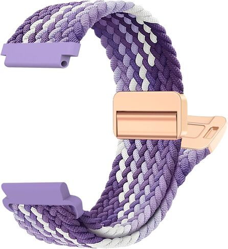 Braided-Band Compatible with Amazfit-Bip 6/Bip 5,22mm Magnetic Stretchy Band for Amazfit GTR 4/GTR 3 Pro/GTR 3/GTR 2e/GTR 2/GTR 47mm/Stratos 3/2/2s/Pace in Saudi Arabia