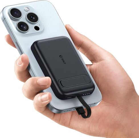 شاحن محمول لساعة Apple، 5200 مللي أمبير في الساعة لشاحن iWatch اللاسلكي مع كابل مدمج، شاحن بطارية للسفر لساعة Apple 9/Ultra2/8/Ultra/7/6/Se/5، iPhone 14/13/12/11 /XR 8 7 6s in Kuwait