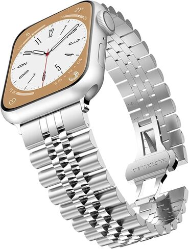 Compatible with Garmin Fenix 8 51mm Bands, 20mm, 22mm, 26mm QuickFit Solid Stainless Steel Metal Band with Butterfly Folding Clasp Link Bracelet Compatible with Enduro, Fenix, Tactix, Descent, Instinct, epix, Approach, Forerunner Series Watch in Kuwait