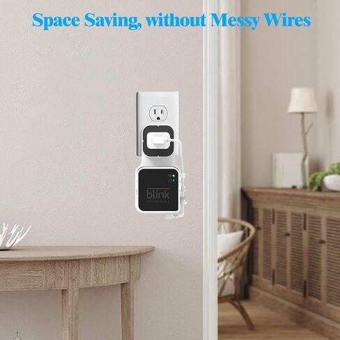 256GB USB Flash Drive and Outlet Wall Mount for Blink Sync Module 2 with Short Cable, No Messy Wires, Easy Move Mount Bracket Holder for Blink Outdoor Indoor Security Camera (1 Pack) in Saudi Arabia