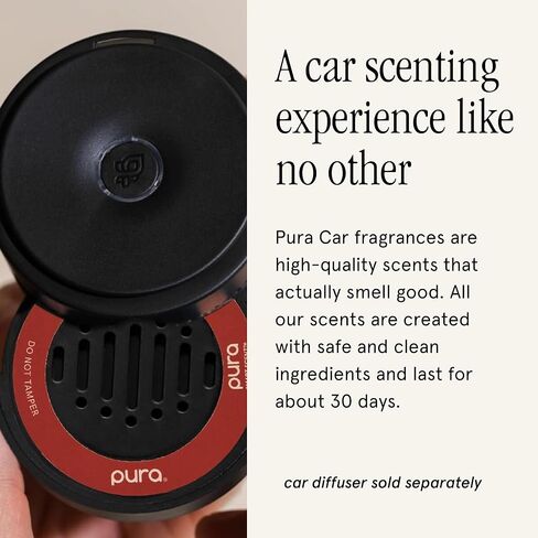Pura & Unify Co. Car Scent Refill - Fragrance for Pura Car Diffuser - Clean & Safe Luxury Diffuser Scent - Long-Lasting Fragrance for 30 Days of Aroma - Must-Have for Car - Salt in Saudi Arabia