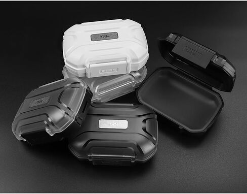 Fedaitrn Mag+ Case Pu Pu Portable محمولة Hifi سماعات أذن تحمل سماعات أذن تحمل علبة تخزين سماعة الرأس مربع AirPods (أبيض شفاف) in Kuwait