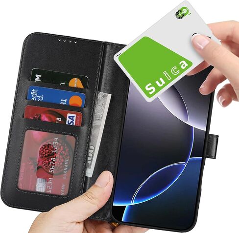 for iPhone 16 Pro Max Case Wallet with Card Holder,for iPhone 16 Pro Max Wallet Case for Women Men,PU Leather Shockproof Magnetic Buckle Stand Flip Phone Case-Black in Saudi Arabia