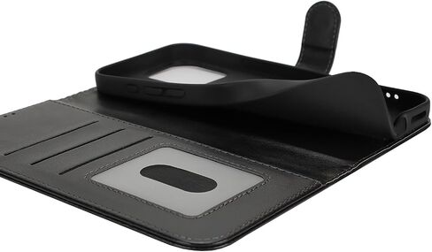 for iPhone 16 Pro Max Case Wallet with Card Holder,for iPhone 16 Pro Max Wallet Case for Women Men,PU Leather Shockproof Magnetic Buckle Stand Flip Phone Case-Black in Saudi Arabia