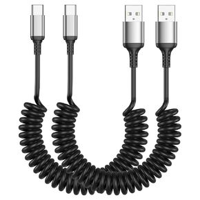 كابل USB C 3-Pack 3ft إلى USB C ، شحن سريع ، متشابك مجاني ، متين للغاية لـ iPhone 16/15 Pro Max ، Samsung Galaxy S23 ، شاحن السيارة