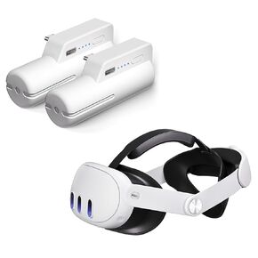 5000mAh Battery Pack for Oculus Quest 2 (Pack of 2),Comfort Adjustable Head Strap for Meta Quest 3