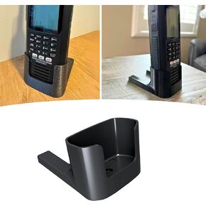 Stand for BCD436HP - Secure Desk Mount for Handheld UHF Radio, Police Scanner, Vehicle Electronics, Table Use - 10° Tilt for Easy Display - Durable Design Includes Screw - Made in USA