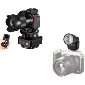ZTFON YT-1000 Auto Motorized Rotating Panoramic Head &Ztianfoto F02 Mini Camera Flash
