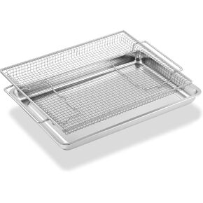 NX-AA5000RS PM48X120 Air Fry Basket and Tray Replacement for Samsung GE Stove Oven Parts 20.4 x 13.4 IN 304 Stainless Steel Air Fryer Rack Samsung Air Frying 30" Oven Air Fryer Tray 1 Set