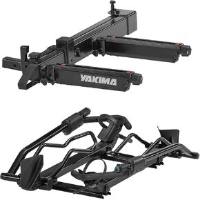 Yakima EXO SwingBase 2 Inch Hitch Base Rack Storage System with EXO DoubleUp 2 Bike Carrier for Trucks