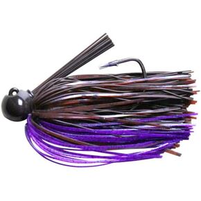 قضبان DOBYNS رصدت باس خاص JIG 3/8 أوقية/خطاف جاما 4/0/1 حزمة/2TONE بني/أرجواني