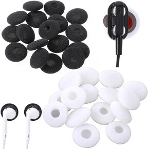 50 Pairs Ear Buds Foam Covers Headset Replacement Ear Tips for Ear Buds Soft Headphone Ear Pads Accessories Sponge Covers Tips Foam Cushions Pad Protector Earplugs for Earphone Headset Earpiece