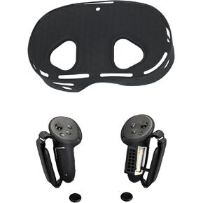 Coest 3S Cover متوافقة مع Meta Quest 3S ، Quest 3 Controller Grips Accessories ، Quest 3S Grips Cover مع فتح البطارية وحامي أحزمة المفصل