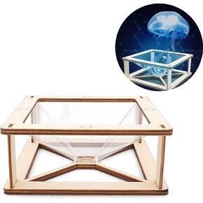 3D Hologram Projector Pyramid Mobile Smartphone Hologram 3D Display Stands Projector Any Smartphone Display Connects To Phone