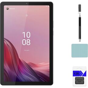 Lenovo Tab M9 9" HD (1340 x 800) Tablet, MediaTek MT6769V/CU Helio G80 (12 nm) Octa-core, 3GB RAM, 32GB eMMC + 128GB Memory Card, Android 12, Arctic Grey with Accessories