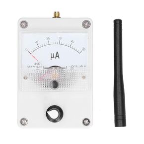 RF Level Meter Dial Type 100K?1000MHz Field Strength Indicator Meter with Antenna Suitable for Radio Antenna Radiation