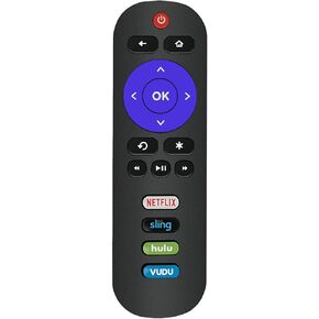 Universal Remote Compatible with All TCL Roku TV with Netflix Sling Hulu Vudu Apps